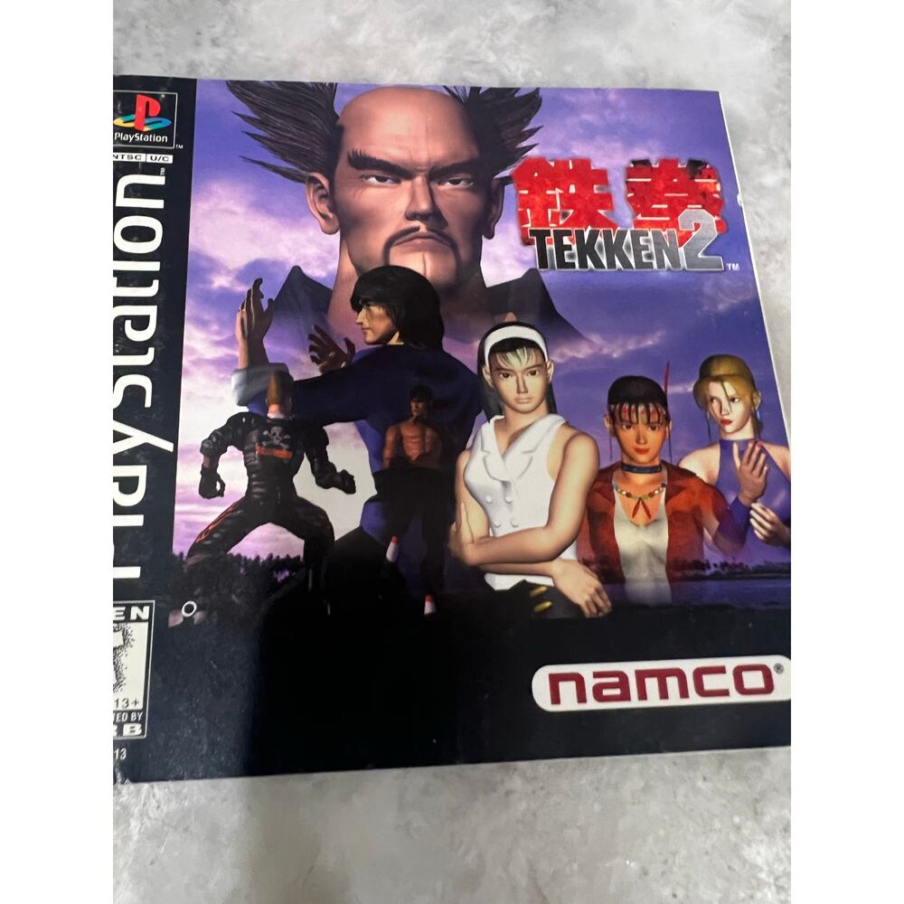 Tekken 2 Sony PlayStation PS1 Complete CIB Black Label Manual NTSC USA
